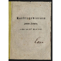 Landtagsdiarium zweiten Termins : eröffnet am 23sten April 1845.